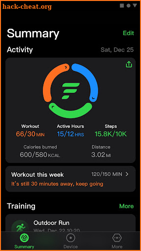 Letsfit screenshot