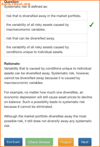 Level I CFA® Exam TestBank screenshot