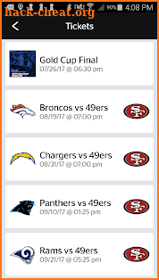 Levi’s® Stadium App screenshot