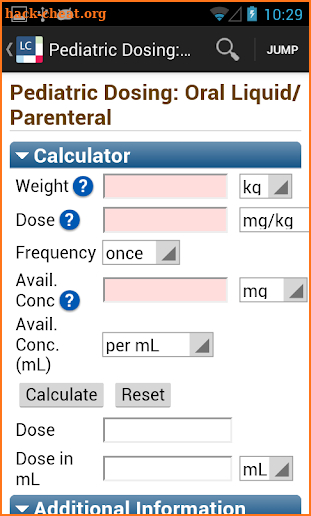 Lexicomp screenshot