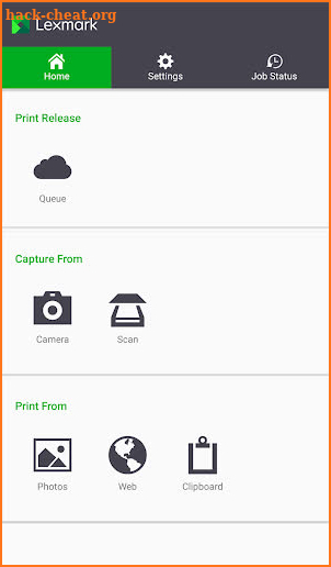 Lexmark Mobile Print screenshot