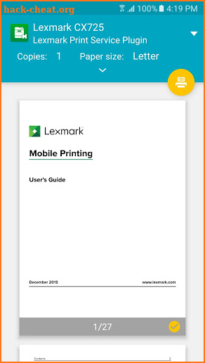 Lexmark Print Plugin screenshot