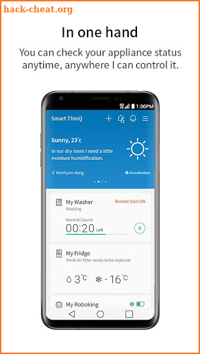 LG SmartThinQ screenshot