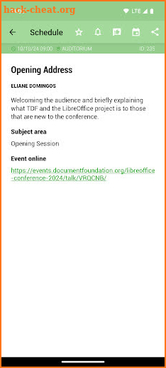 LibreOffice 2024 Schedule screenshot