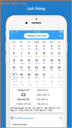 Lịch Âm Dương Việt Nam screenshot