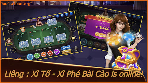 Liêng : Xì Tố - Xì Phé Bài Cào - Game Đánh Bài screenshot