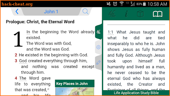 Life Application Study Bible screenshot