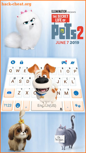 Life Of Pets 2 Max Keyboard Theme screenshot