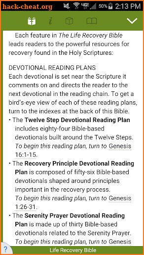 Life Recovery Bible screenshot