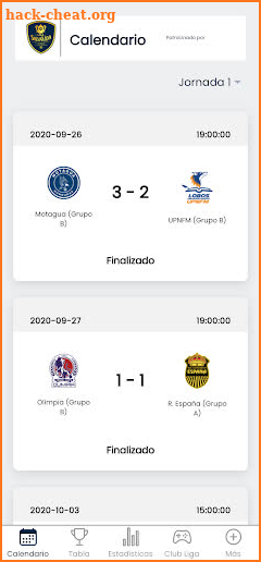 Liga Nacional de Fútbol de Honduras screenshot