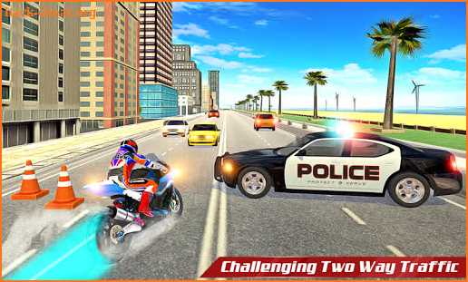 Light Bike Racer Highway Rider Traffic Racing Game screenshot