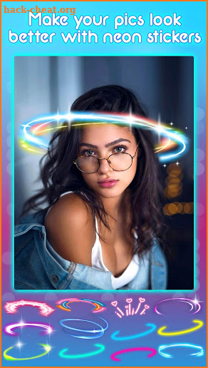 Light Crown Photo Editor 💫 Neon Effect Camera screenshot