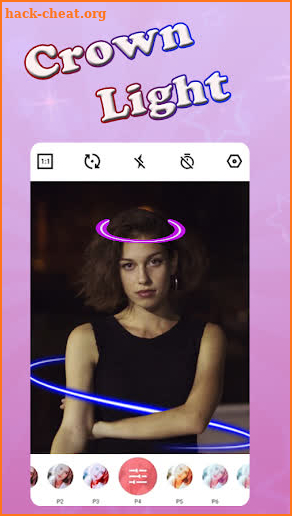 Light Crown Photo Editor 💫 Neon Photo Editor screenshot
