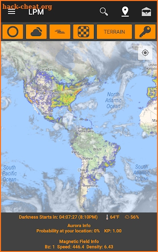 Light Pollution Map - Dark Sky & Astronomy Tools screenshot