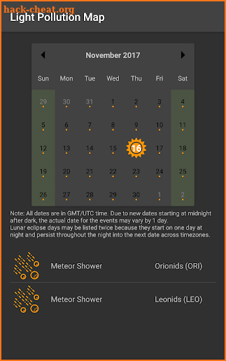 Light Pollution Map - Dark Sky & Astronomy Tools screenshot