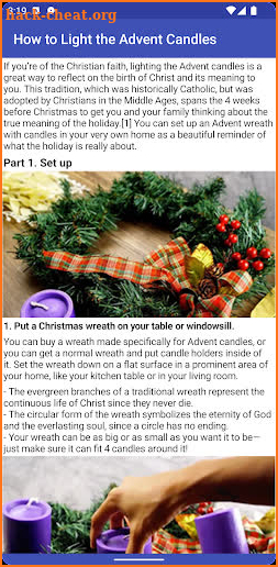 Light the Advent Candles screenshot