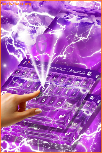 Lighting Bolt Keyboard Theme screenshot