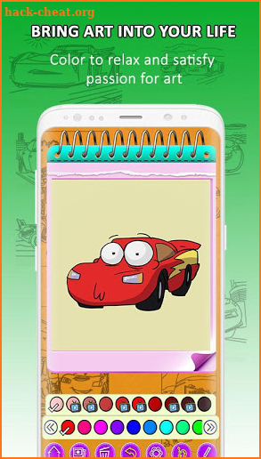 lightning Cars Coloring Pages Book screenshot