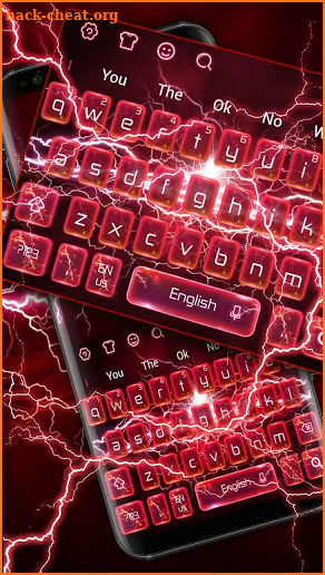 Lightning Red Keyboard screenshot