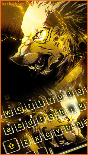 Lightning Wolf Keyboard Background screenshot