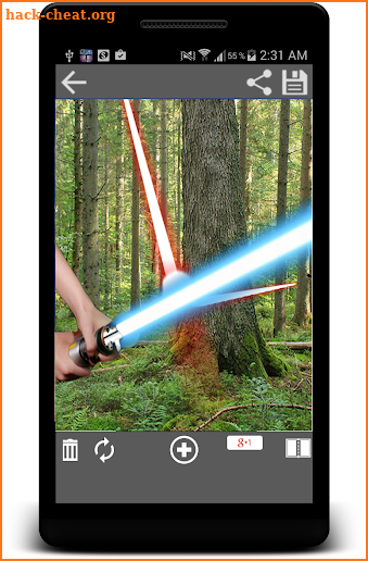 Lightsaber Photo Maker Editor screenshot