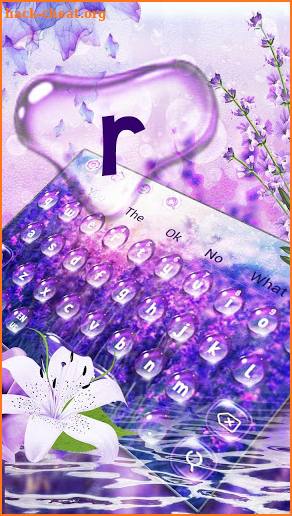 Lilac Lavender Keyboard screenshot