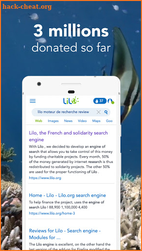 Lilo - the Search Engine with substance screenshot