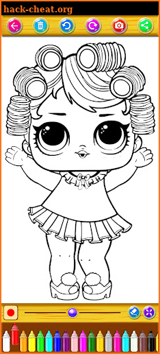 Lily Doll Coloring Book screenshot