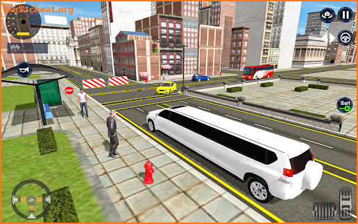 Limousine car game city driver screenshot