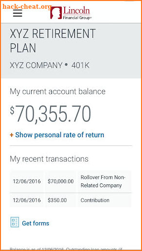 Lincoln Financial Mobile screenshot