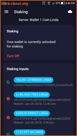 Linda - My Staking Wallet screenshot