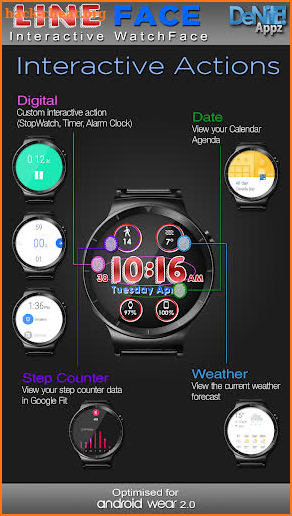 Line Face HD Watch Face screenshot