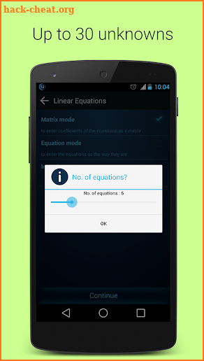 Linear Equation Solver screenshot