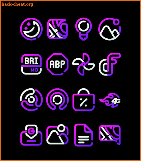 LineBula Purple - Icon Pack screenshot