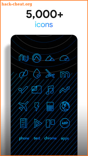 Lines Blue - Icon Pack screenshot