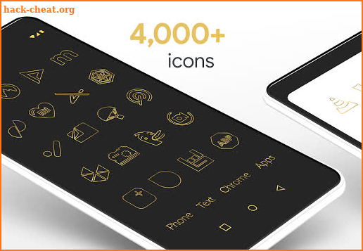 Lines Gold - Icon Pack (Pro Version) screenshot