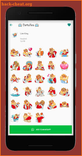 Lion King Stickers for WhatsApp screenshot