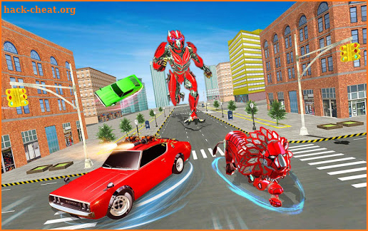 Lion Robot Transform Car War:Super Robot Games screenshot