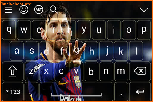 Lionel Messi Keyboard theme screenshot