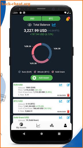 Liquid Assets - Portfolio Trac screenshot