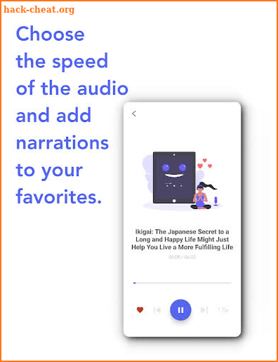 Listle - The best articles, in audio screenshot