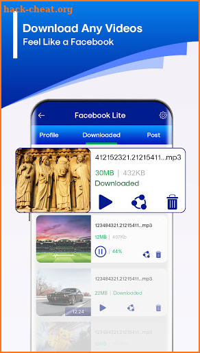 Lite for Facebook lite - lite for messenger screenshot