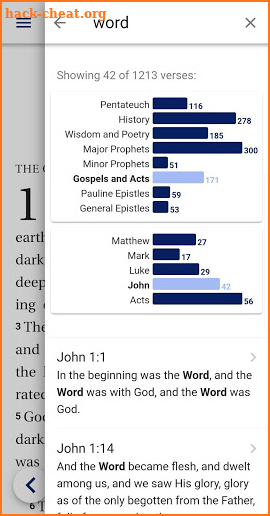 Literal Word, NASB Bible screenshot