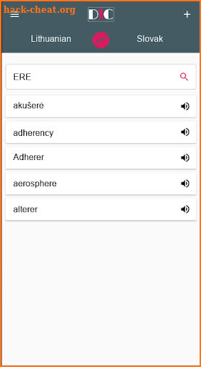 Lithuanian - Slovak Dictionary (Dic1) screenshot