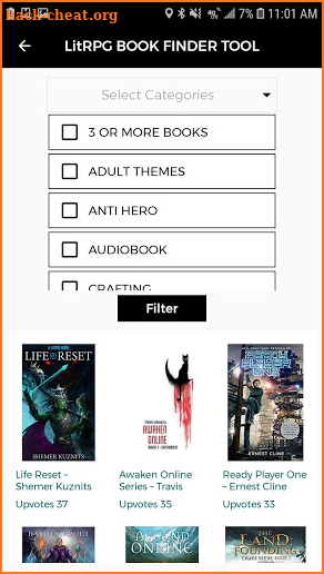 LitRPG Book Finder Tool screenshot