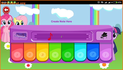 Little Pony Piano - Rainbow Dash screenshot