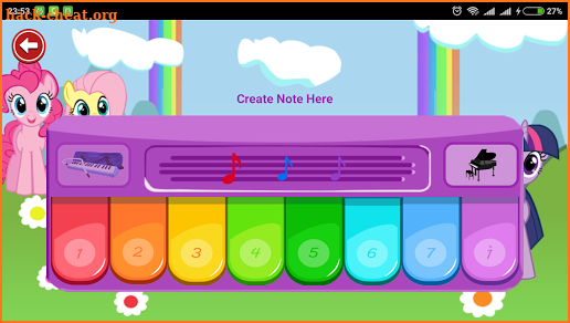 Little Pony Piano - Rainbow Dash screenshot