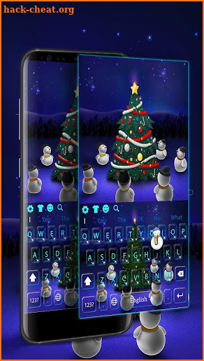 Little Snowmen with Christmas Tree Keyboard screenshot