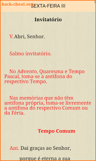 Liturgia das Horas screenshot