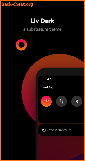 Liv Dark - Substratum Theme screenshot